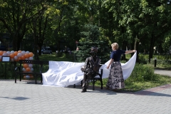 Открытие парной скульптуры "Мужчина и женщина" (г. Гатчина, 28.07.2017 г.)
